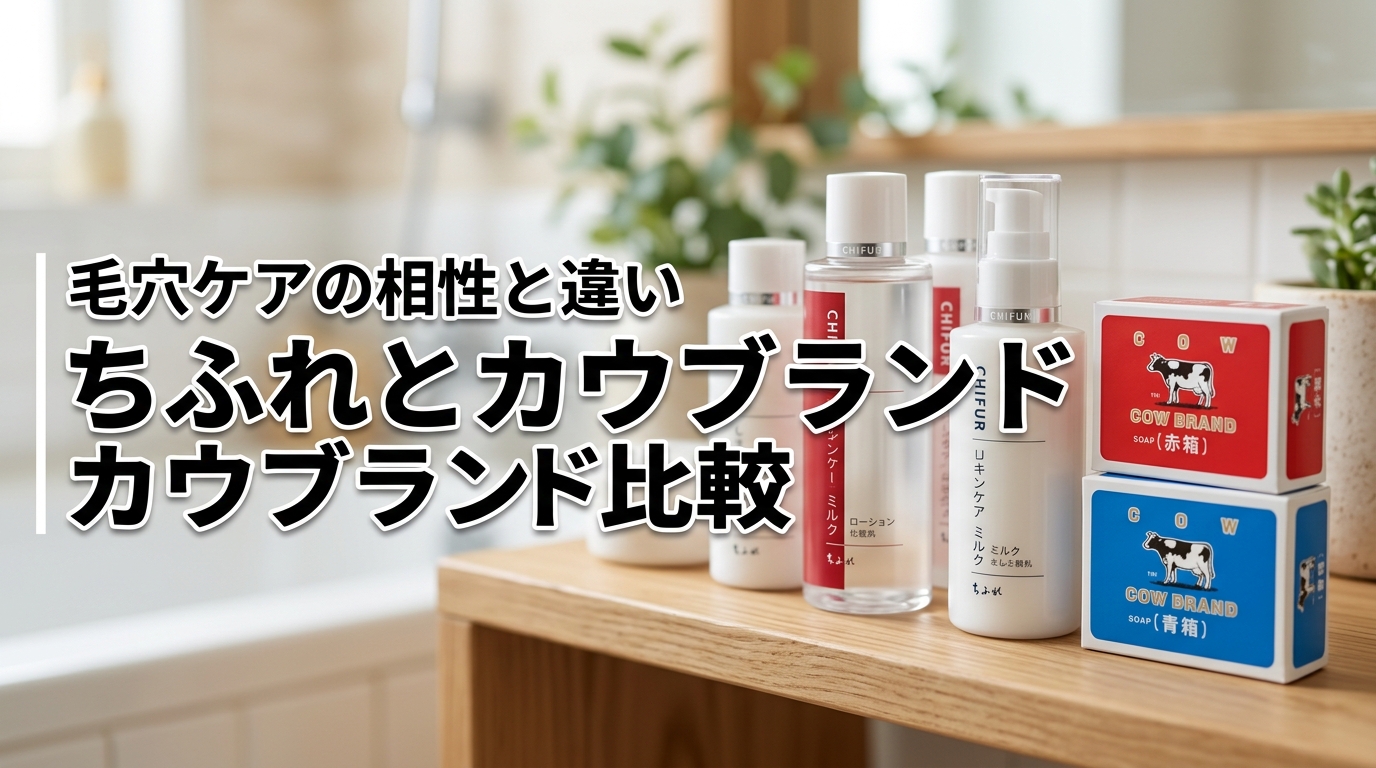 ちふれとカウブランド（赤箱・青箱）どっちが正解？毛穴ケアの相性や違いを比較