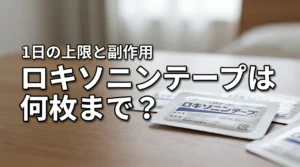 ロキソニンテープは何枚まで貼れるか不安な方へ！貼りすぎの副作用と使用制限を解説